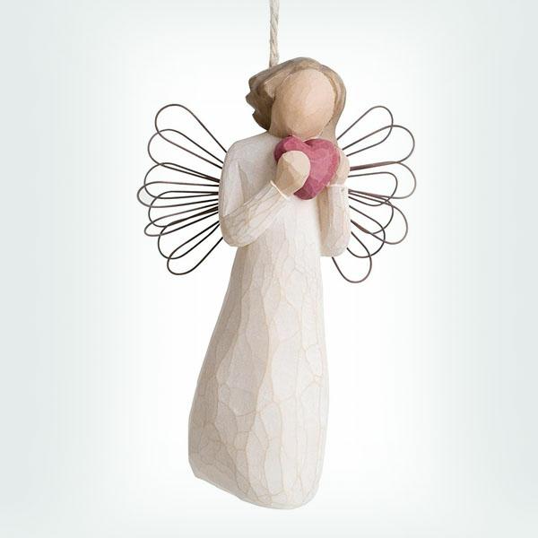 Angel of Heart Ornament by Willow Tree