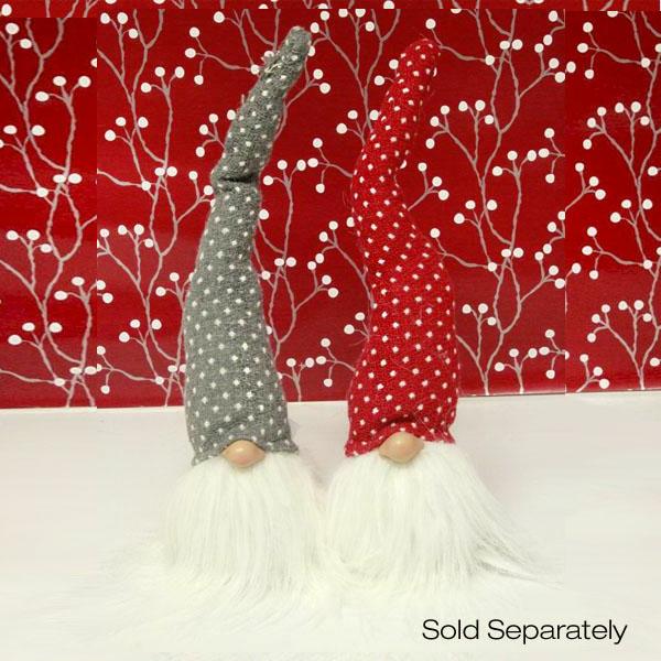 tomte red and gray tall hats