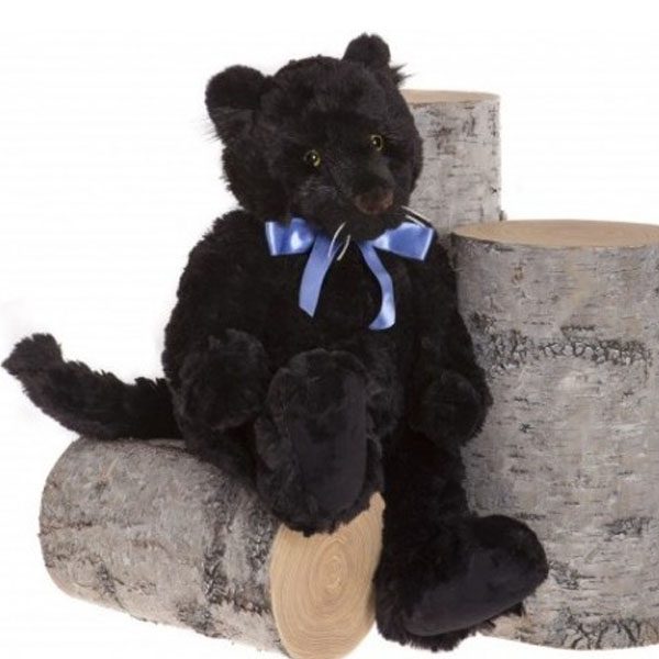 a 17 inch Plush Panther from the 2017 Charlie Bearhouse Collection Kingdom