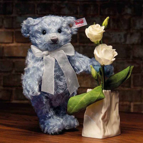 Lily Teddy bear with Rosenthal Vase