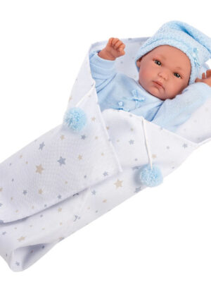 Anatomically-correct Baby Doll Kayden With Blanket and Stocking Cap