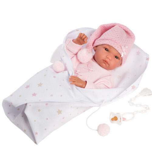 Anatomically-correct Baby Doll Kaylee with Blanket and Stocking Cap