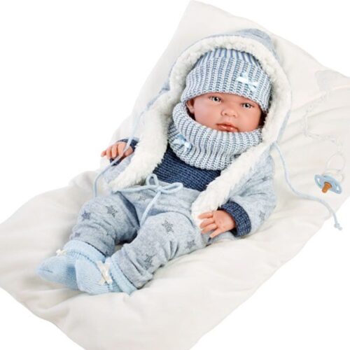 Llorens 15.7" Anatomically-correct Baby Doll Christopher with Cushion