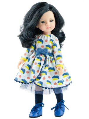 Las Amigas Doll - Liu with Hedgehog Dress - Paola Reina