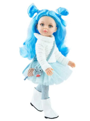 Las Amigas Doll - Nieves with Skirt and Blue Hair - Paola