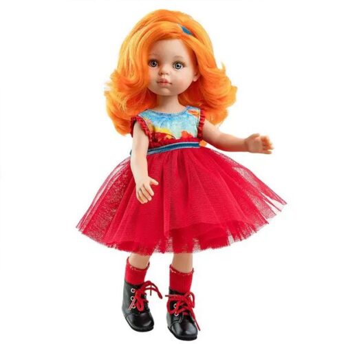 Las Amigas Doll - Susana with Red Crinoline Dress - Paola Reina