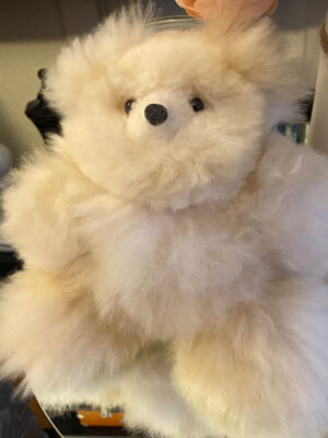 10" Small Alpaca Stuffed Animal - Bear