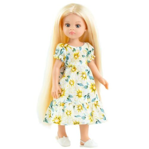 Laura White and Yellow Flower Dress